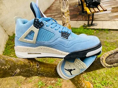 NK AJ4 Men's Basketball Fashion Shoes Sneakers Blue Air4 Jordan4 NO Boxes • $86
