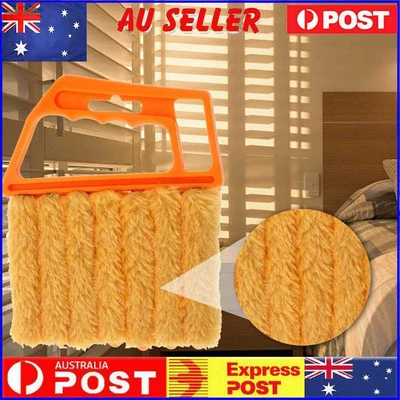 $8.29 • Buy Window Blind Cleaning Brush Air Conditioner Shutter Dust Cleaner (Yellow 1)