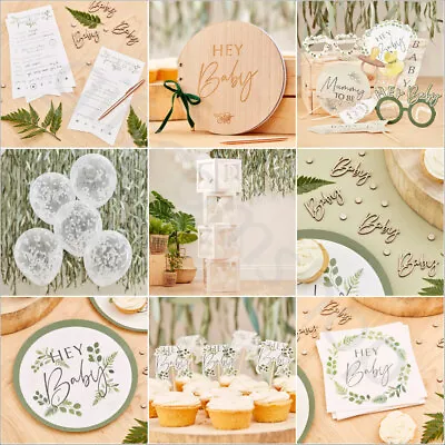 £10.85 • Buy Botanical Baby Shower Decorations Tableware Mum To Be Sash Unisex Gender Neutral