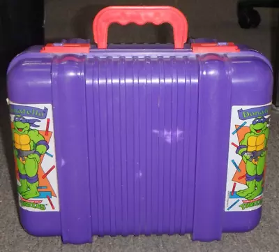 Rare Vintage 1990 Teenage Mutant Ninja Turtles TMNT Carry Case Lunch Box • $175