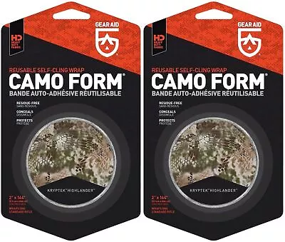 GEAR AID Camo Form Reusable Self-Cling Wrap 2  X 144  - Highlander (2-Pack) • $28.41