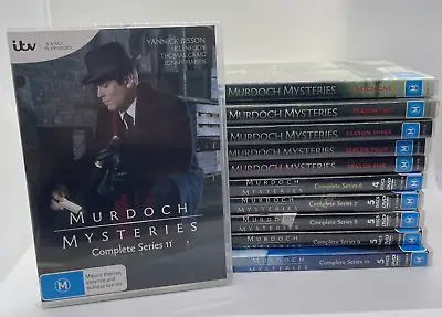 Murdoch Mysteries - Series 1 2 3 4 5 6 7 8 9 10 11 DVD Box Set Bundle (Region 4) • £48.22