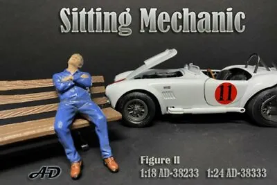 SITTING MECHANIC FIGURE II AMERICAN DIORAMA 38233 1/18 Scale Accessory • $8.70