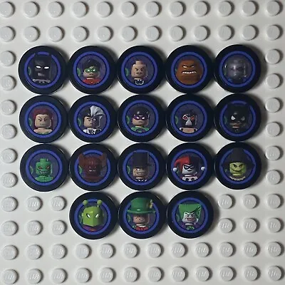 LEGO Batman The Videogame Minifigure Tokens DC Comic 2008 2007 2006 (Set Of 18) • $25.68