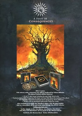 Fish - A Feast Of Consequences - Full Size Magazine Advert • £5.99