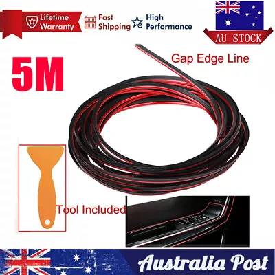 5M Car Van Interior Door Gap Edge Line Insert Molding Trim Strip Accessories NEW • $6.89