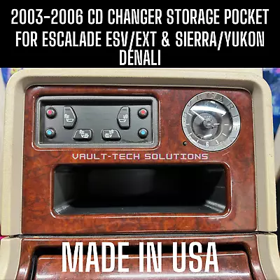 2003-2006 Escalade ESV EXT Sierra Yukon Denali CD Changer Pocket Storage Cubby • $38.49