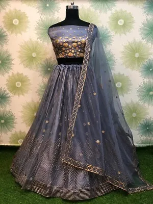 Indian Bridal Lehenga Choli Party Wear Choli Lehnga Bollywood Designer Dress • $42.49