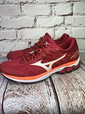 Mizuno Wave Rider 20 Womens Size 9 Shoes Red Running Sneakers • $19