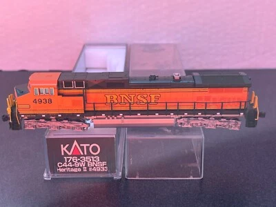 $109.99 • Buy N Scale Kato C44-9W Locomotive BNSF 4938 Heritage II Burlington Northern 1763513