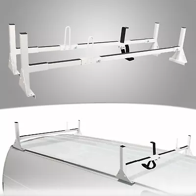 Adjustable Roof Ladder Racks 2 Bar Fullsize Van For Ford Express GMC Savana • $118.99