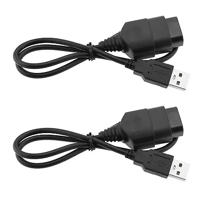 2x PC Laptop USB Convertor Adapter Cable Cord To Game Controller For Xbox Gen.1 • £9.46