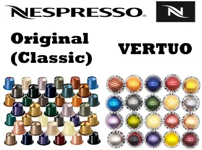 Nespresso Original & Vertuo Line Assorted Coffee Machine Capsules Pods Mix Range • £18.99