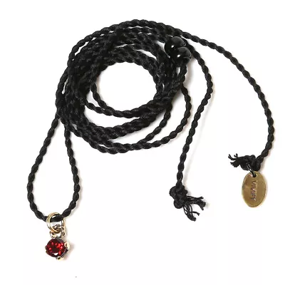 $567.88 • Buy EVANGELION CORE STONE NECKLACE K18 RADIO EVA X VIVIFY Burgundy BLACK Pre-order