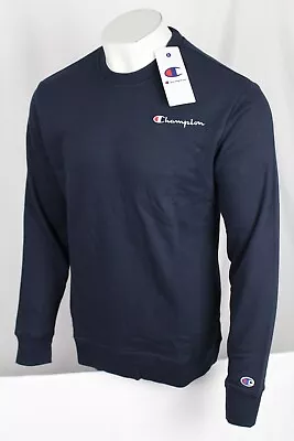 Champion Men's Sweatshirt Crew Neck Pullover Size Medium Navy Blue 14770782 • $18.69