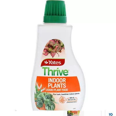 $20.45 • Buy Yates Thrive INDOOR PLANTS Liquid Plant Food CONCENTRATE- 500mL - Makes 150 L