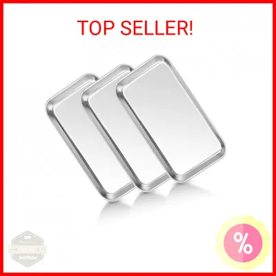 Medical Tray Stainless Steel (3 Pack) Dental Lab Instruments Surgical Metal Tra • $16.46