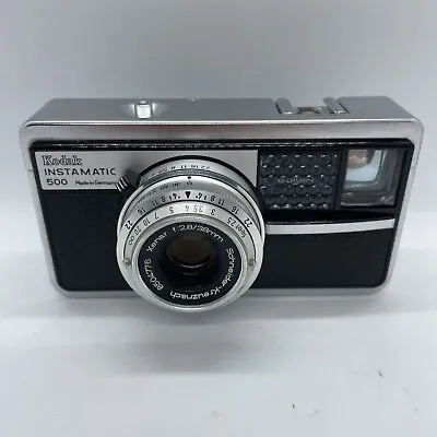 Kodak Instamatic 500 Film Camera W/Schneider-Kreuznach 38mm Lens Tested WOF • £39.99