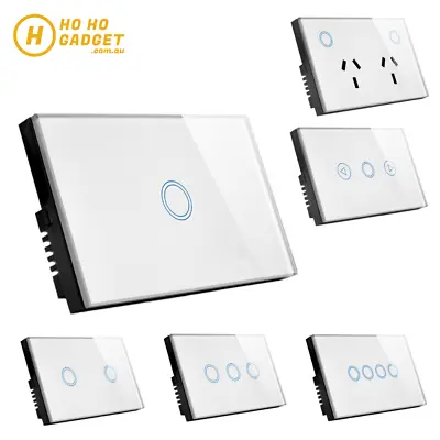 Smart Light Switch WIFI Glass Remote Control Tuya APP LED AUSTRALIAN STANDARD • $25.95