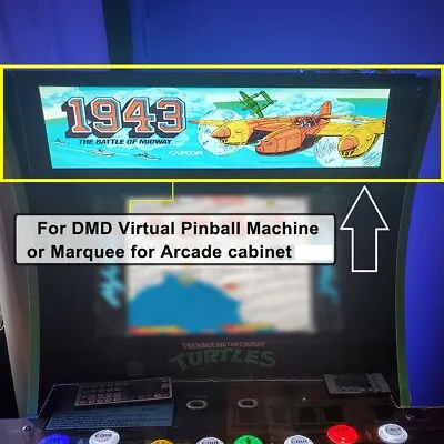 X1 Marquee Monitor Arcade Virtual Pinball DMD MAME Raspberry  Screen Auction! #2 • £18.50