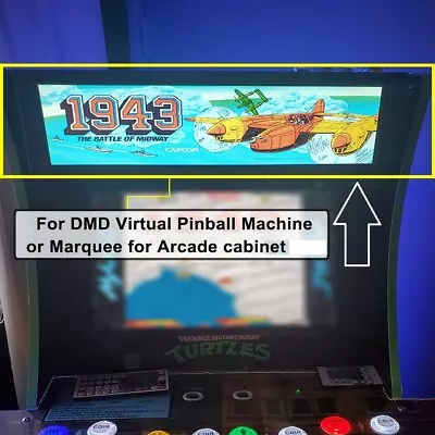 X1 Marquee Monitor Arcade Virtual Pinball DMD MAME Raspberry  Screen Auction! #2 • £18.50