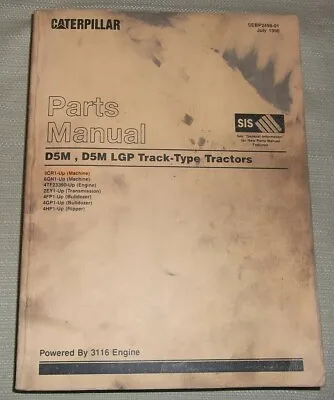 Cat Caterpillar D5m Lgp Tractor Parts Manual S/n 3cr1-up 6gn1-up • $64.99