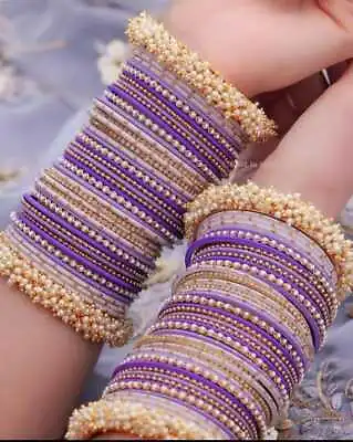 Indian Bollywood Awesome Heavy Bangles Bracelet Set Wedding For Womens & Girls • $17