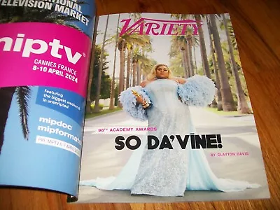 March 2024 - Variety Magazine - Da'vine Joy Randolph Cover - Oscars 2024 • $4.47