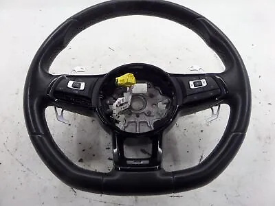 15-19 VW MK7 Golf R DSG Flat Bottom Steering Wheel Missing LL Buttons GTI OEM • $299.98