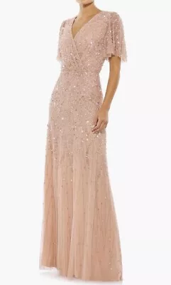 Mac Duggal Beaded Gownsz 10 New Nude No Missing Beads • $110