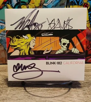 Blink 182 California CD Autographed By Mark Hoppus Travis Barker Matt Skiba • $145