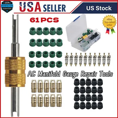 61pcs Set AC Manifold Gauge Repair Tools Kit 40pcs Rubber Hose Gaskets Parts Set • $11.49