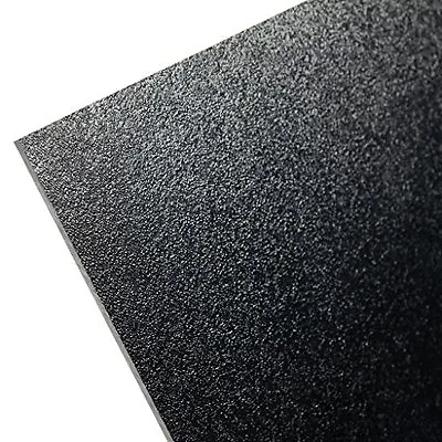HDPE Marine Board Plastic Sheet 1/2  X 3  X 12  Black Textured  • $12.74