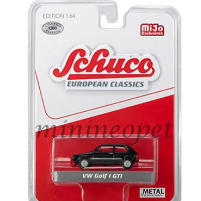 SCHUCO 9100 EUROPEAN CLASSICS VW VOLKSWAGEN GOLF I GTi 1/64 BLACK • $9.97