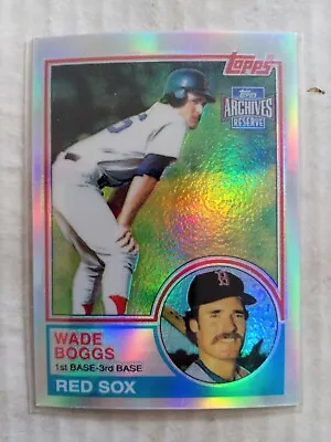2001 Topps Archives Reserve Wade Boggs  1983 RC Rookie Reprint Refractor #498 • $2.99