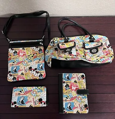 Disney Parks Authentic Mickey Minnie Mouse Character Satchel Handbag Purse Lot • $49.99