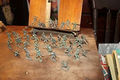 Lot Of 38 Miniature Plastic Soldiers WWII- Vietnam • $12