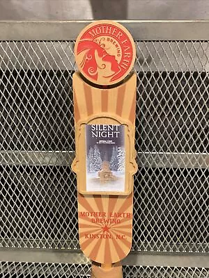 MOTHER EARTH BREWING NC RARE Silent Night BA CUSTOM Beer Tap Handle • $34.99