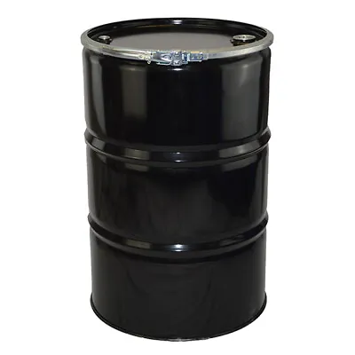 Oil Diesel Water Drum Open Top Steel Drum Storage Barrel Container Plain Int • £99