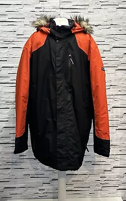 Men’s Snowdonia 5XL Waterproof Jacket With Hood Blue Fur Hood Parka Anorak • £25