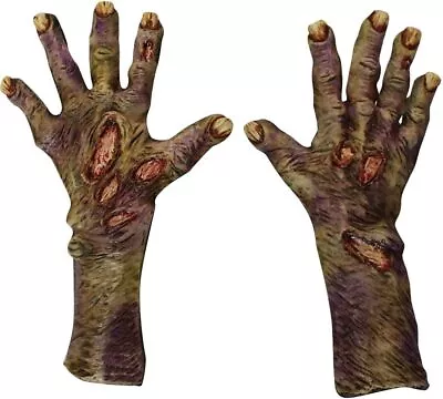 Zombie Rotted Hands Large Fancy Dress Up Halloween Adult Costume Accessory • $49.77