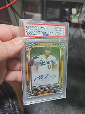 2023 Topps Tribute  Max Muncy Iconic Perspectives Autographs Orange /25 • $99