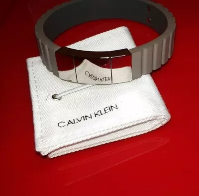 £49 • Buy Calvin Klein Stainless Steel/Silicone Bracelet Unisex