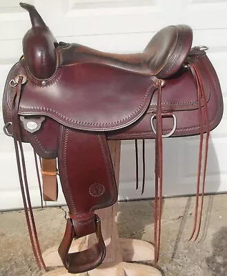17  CIRCLE Y Flex 2 Topeka 1651 Trail Saddle~WIDE~NICE CLEAN SUPPLE CONDITION • $1450