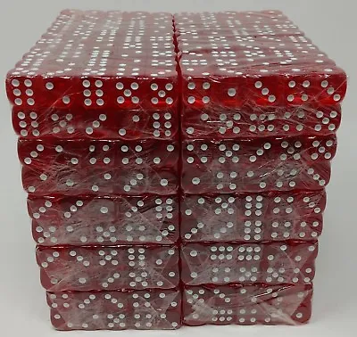 Wholesale Lot Of 1000 Red Dice Standard 16mm Size • $89.95