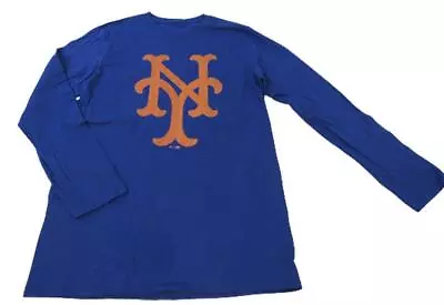 New New York Mets Mens Sizes M-2XL-4XL Long Sleeve Blue Shirt • $12.59