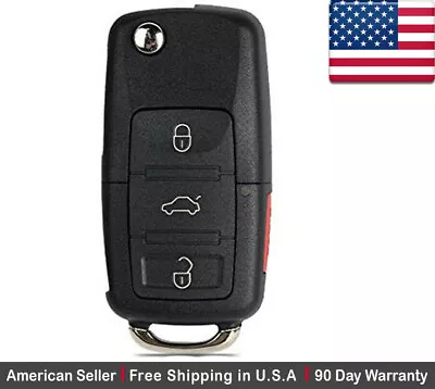 $19.95 • Buy 1 New Replacement Key Fob Remote Flip 3 Button For Volkswagen *Read Description*
