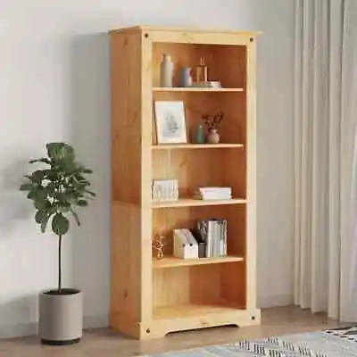 3/4/5-Tier Bookcase Mexican Pine Corona Range Display Shelf Cabinet VidaXL • £175.99