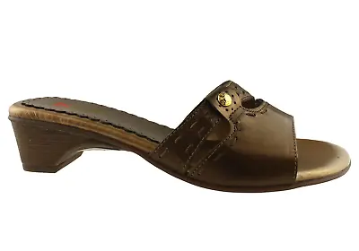 Country Jack Studio C430 Womens Leather Comfort Sandals MADE IN ITALY • £12.35