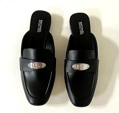 Women MK Michael Kors Flat Slip On Mule Black • $54.99